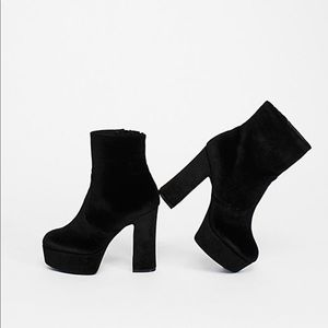 Jeffrey Campbell velvet boot